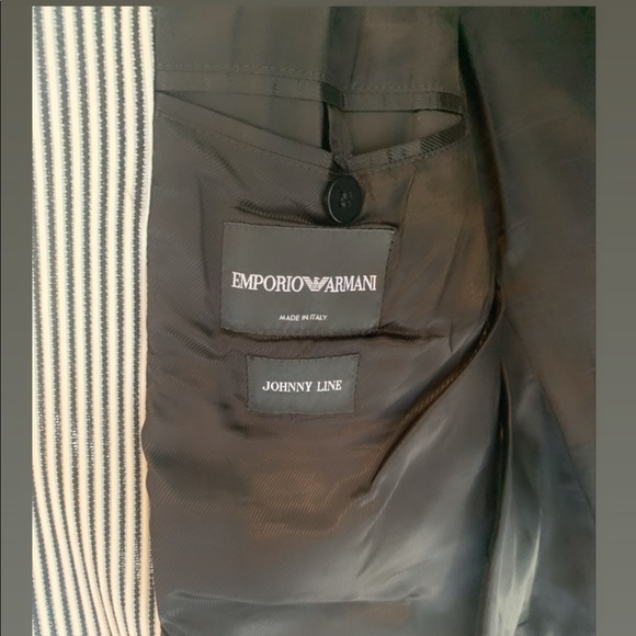 Emporio Armani Johnny Line White and Black Blazer - Picture 5 of 6